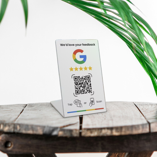 Google atsiliepimų stendukas