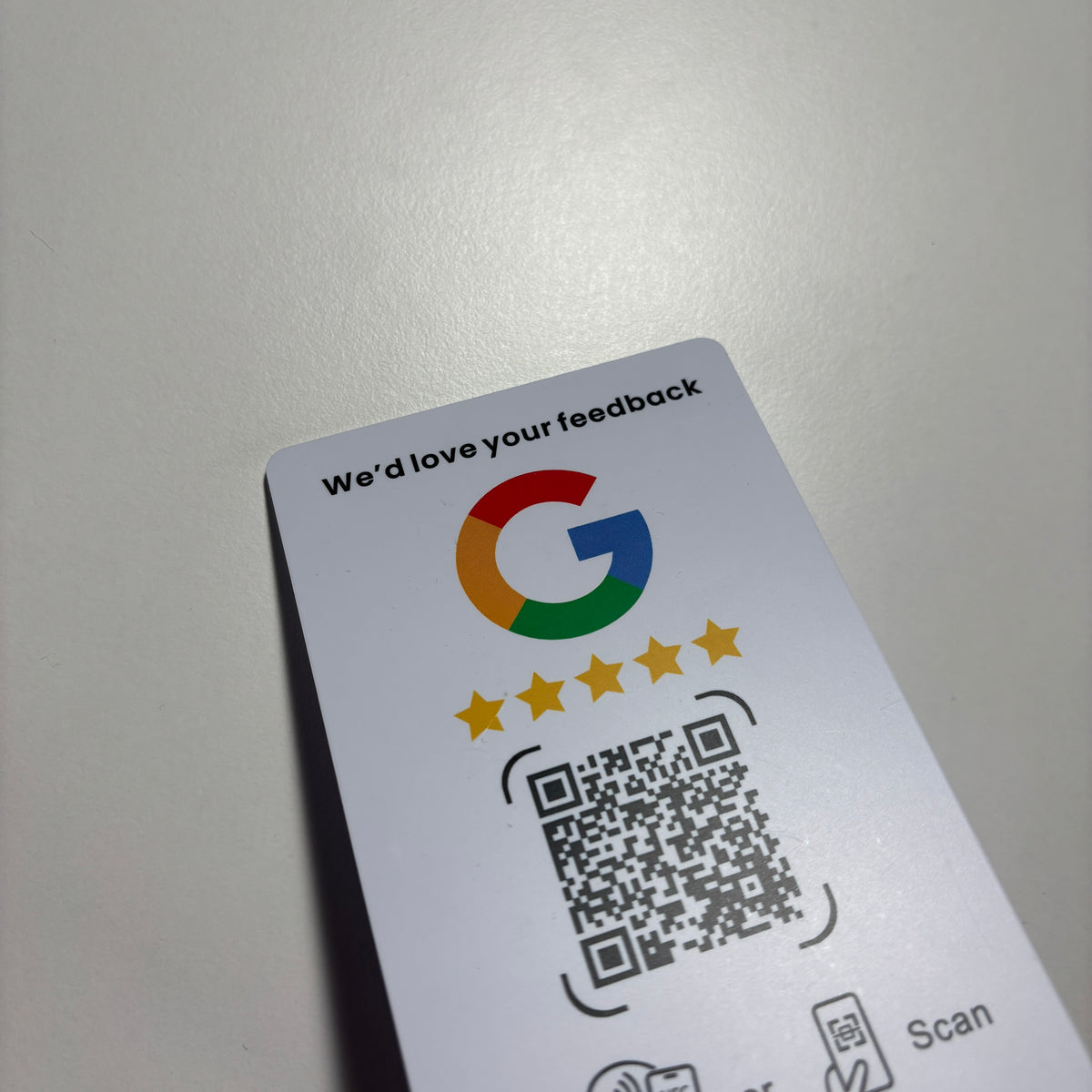 Google atsiliepimų stendukas
